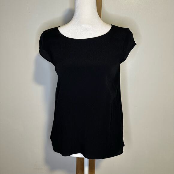 Wilfred Free black short cap sleeve top size XS - Picture 2 of 12
